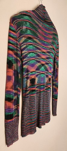 Vintage Missoni Saks Fifth Avenue Knit Top Tunic Shirt Sweater Sheer Italy SZ 48 - Picture 5 of 12