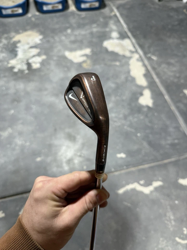 🔥Juego combinado de plancha personalizado diestro cobre cepillado Nike Vr Pro 5-PW extra rígido Foto 3 de 4