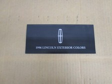 1996 Lincoln Color Exterior Paint Chip Brochure Town Car Mark Viii Continental