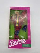 NEW/DAMAGED BOX - Vintage 1990 United Colors of Benetton Barbie Doll #9404