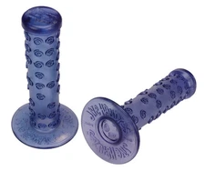 EZ Jive Handles old school BMX bicycle grips - CLEAR BLUE-ISH PURPLY - NOS!