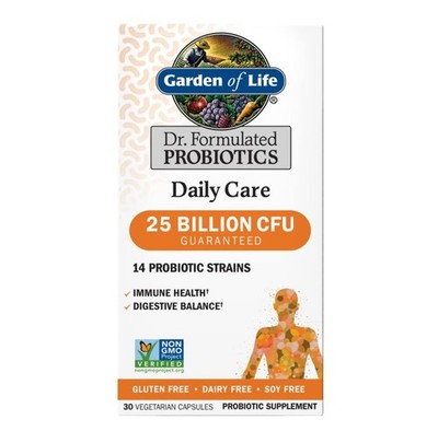 EXP 6/26 Garden of Life Dr. Formulated Probiotics Daily Care 30 Capsules