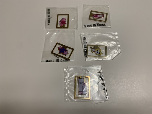 Lote de 5 marcadores con clip de papel de cosméticos Mary Kay