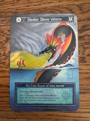 Sorcery Contested Realm Arthurian Legends ELITE FOIL MESTER STOOR WORM NM