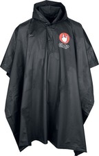 EMP Unisex EMP Festival Poncho schwarz Standa...