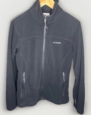 Columbia Women's Black Fleece Interchange Full Zip Jacket Size M Summer Hike