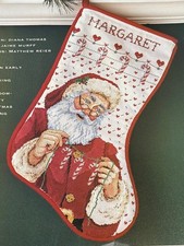 Santa Stocking Christmas Cross Stitch Pattern...