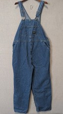 OshKosh B'Gosh Mens Vintage Blue Denim Overalls Made in USA 46x30 Workwear