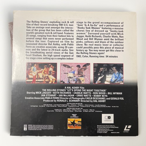 The Rolling Stones Let's Spend the Night Together (1983) Stereo LaserDisc EP - Picture 2 of 4