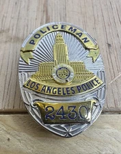 VTG ADAM 12 #2430 PIN 1.5" BADGE JIM REED KENT MCCORD