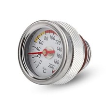 M20x1.5 Oil Temp Temperature Gauge Filler Caps for Motorcycle 0-200  Silver
