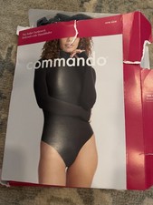 Commando The Ballet Turtleneck Long Sleeve Black Bodysuit One Size NIB NEW 138