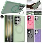 For Samsung Galaxy S23+ S23 Ultra Rugged Case Lens Stand Cover /Screen Protector