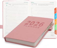 2026 Planner A5 400 Pages - Weekly and Monthly Daily Calendar with Thick Paper,
