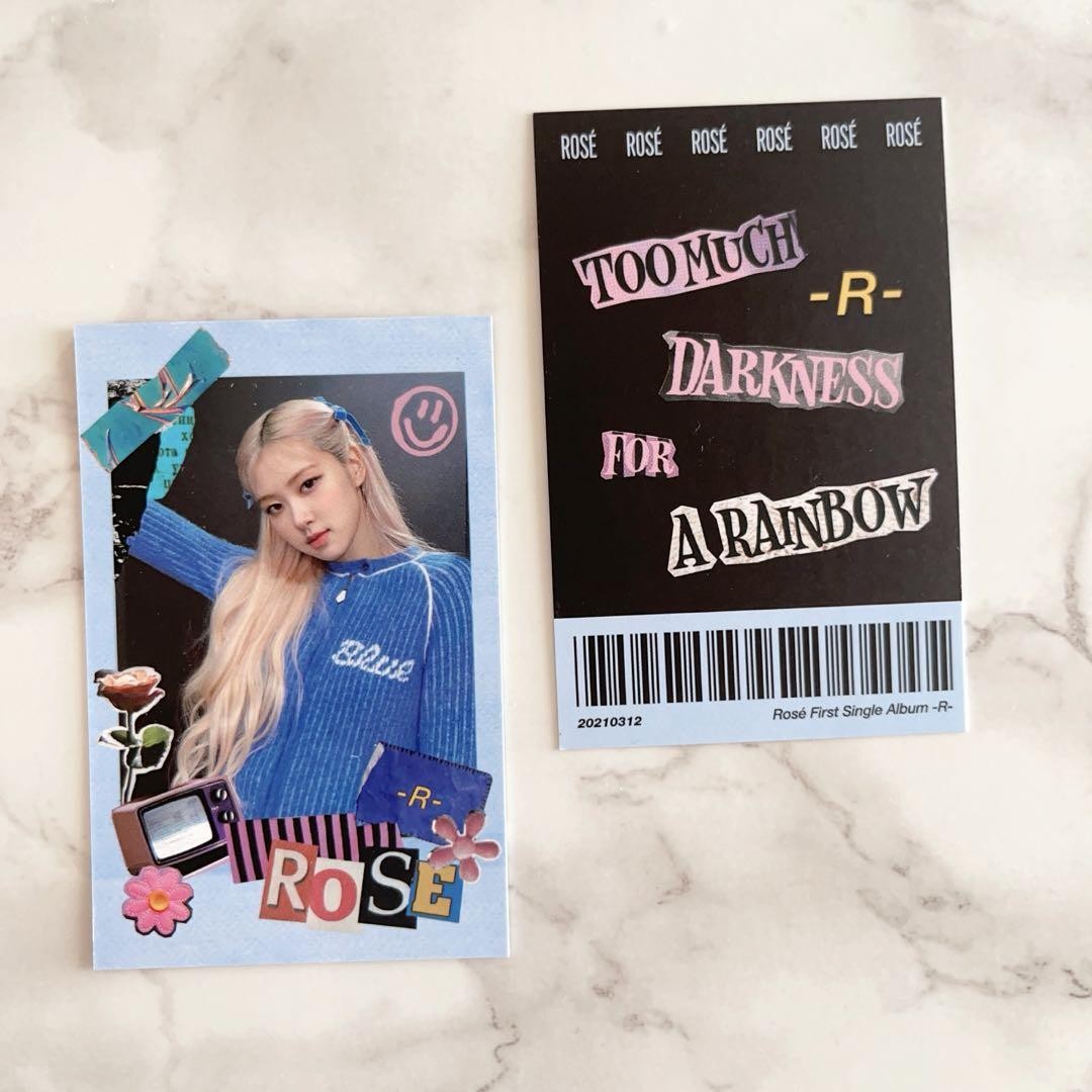 BLACKPINK ROSE トレカ BLACKPINK ROSE [THE ALBUM] Official Square Photocard