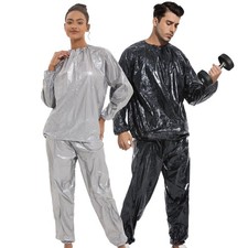 Sauna Sweat Suit for Women  Men Weight Loss Gym Exercise Fitness Workout Suits