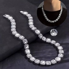 Hip Hop Men's Necklace fashion Studded Stainless Steel Bracelet Square Necklace