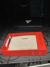 💼 GUESS Women’s Zip-Around Wallet – Beige | Brand New with Tags 💼