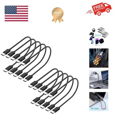 Fast Charging 1ft USB C Cables   10-Pack, Compatible with All USB-C Devices