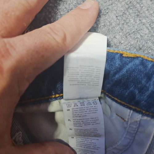 Pantalon jean femme 38 patchwork vieilli taille haute réservé petite amie - Photo 15/17