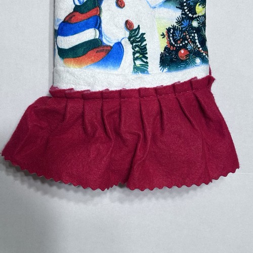 Vintage Trim A Home Tree Skirt 42” Christmas Tree Snowman Candy Cane - Picture 7 of 12