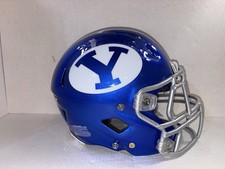 BRIGHAM YOUNG BYU COUGARS RIDDELL 360 USED TROPHY FOOTBALL HELMET SIZE MEDIUM