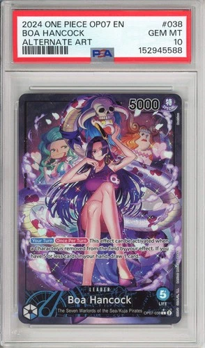 Boa Hancock OP07-038 500 Years In The Future Leader Alternate Art PSA 10