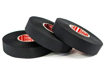 3 x TESA 51036 Adhesive Cloth Fabric Exterior Harness Tape High Temp 19mm x 25m