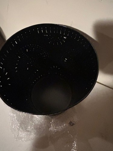 Country punched Star Wastebasket in Black metal - Picture 5 of 5