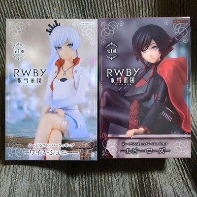 Furyu RWBY Ruby Rose & Weiss Schnee Figure Noodle Stopper Set of 2 From Japan