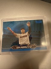 2024 Topps Stadium Club NPB #81 Kazuma Okamoto Blue #/150 Toronto Blue Jays