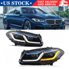 Led Headlights Assembly Xenon W/afs For 2010-2013 Bmw 5 Series F10 F11 528i 535i