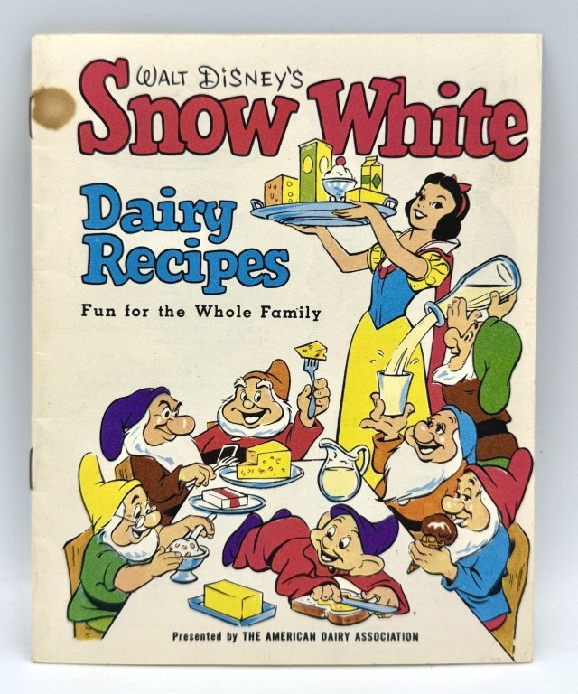 1955 Walt Disney's Snow White Dairy Recipes Booklet - American Dairy Association