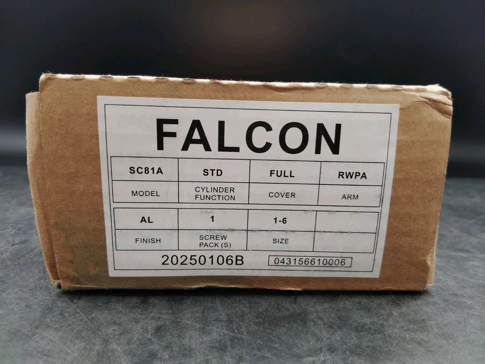 *NEW* Falcon Allegion SC81A Door Closer Silver Aluminum finish Heavy With hardwa