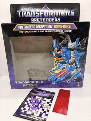Vintage HASBRO Transformers G1 DECEPTICON Pretender BOMB-BURST nur BOX lesen