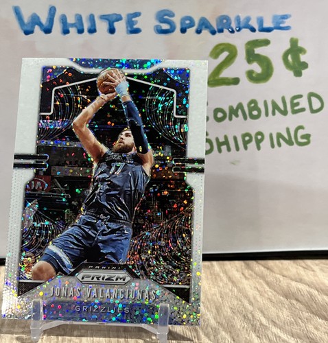 💥WHITE SPARKLE PRIZM COLOR MATCH💥 Jonas Valanciunas 2019-20 Prizm 229 NUGGETS - Picture 1 of 2