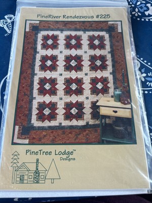 UNCUT CRAFT FABRIC SEWING PATTERN QUILT QUILTING PINERIVER LAP TWIN DOUBLE QUEEN