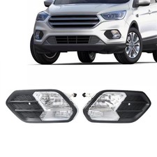 Pair Front Bumper Fog Lights Replacement for 2017 2018 Escape Kuga Lamp Cover
