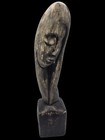 Vintage Modernist Carved Wood Saint Madonna Virgin Mary Figure, Religious... — photo 3