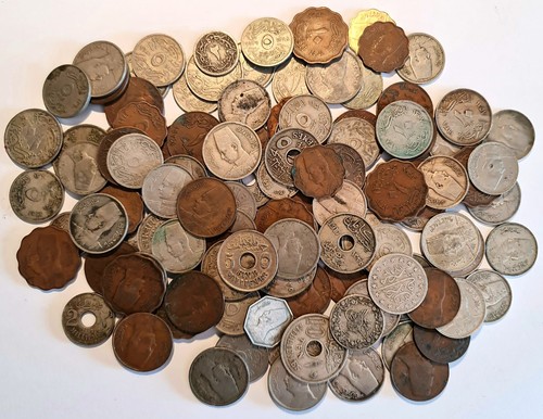 EGITTO / Lotto di 115 monete antiche (rame nichel, bronzo)!!! - Foto 1 di 3