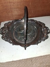 PANIER DE MARIÉE PAIRPOINT assiette quadruple en argent massif