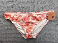 Shade  Shore Womens XL 16 Pink Floral Low Rise Medium Coverage Bikini Bottom