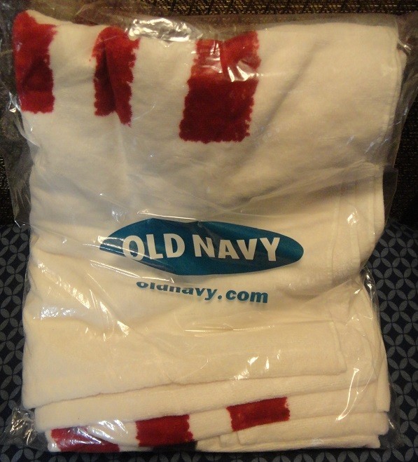 New, Old Navy American Flag Beach Towel, never opened or unfolded, Circa 2004