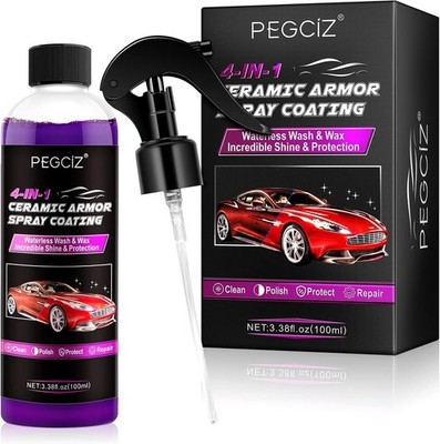 1 Stück Nano Keramik Auto Spray 4 in 1 Politur, Wachs, Kratzer Reparatur, Glanz Finish UK