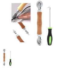 Screen Repair Kit, 2 in 1 Screen Roller Tool with Bearing Spline Hook for