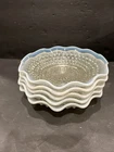 Vintage Anchor Hobnail Moonstone Opalescent Bowls W/ Ruffled Edge | Set Of 5#R44