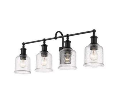 Z-Lite 734-4V Bryant 4 Light 32''W Bathroom Vanity Light - Black