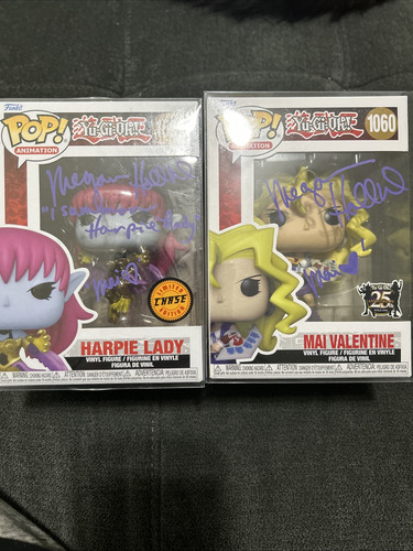 Megan Hollingshead Funko Pop Mai Valentine - Yu-Gi-Oh! Signierte & Harpie Lady - Bild 1 von 8