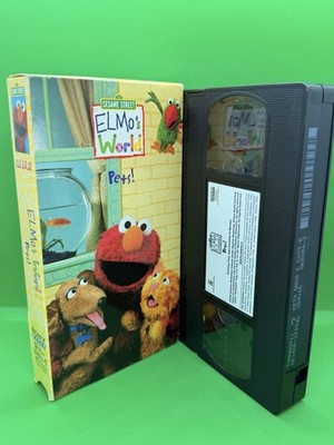 Sesame Street Elmo's World:Pets! VHS Tape Dogs Cats & Other Pets