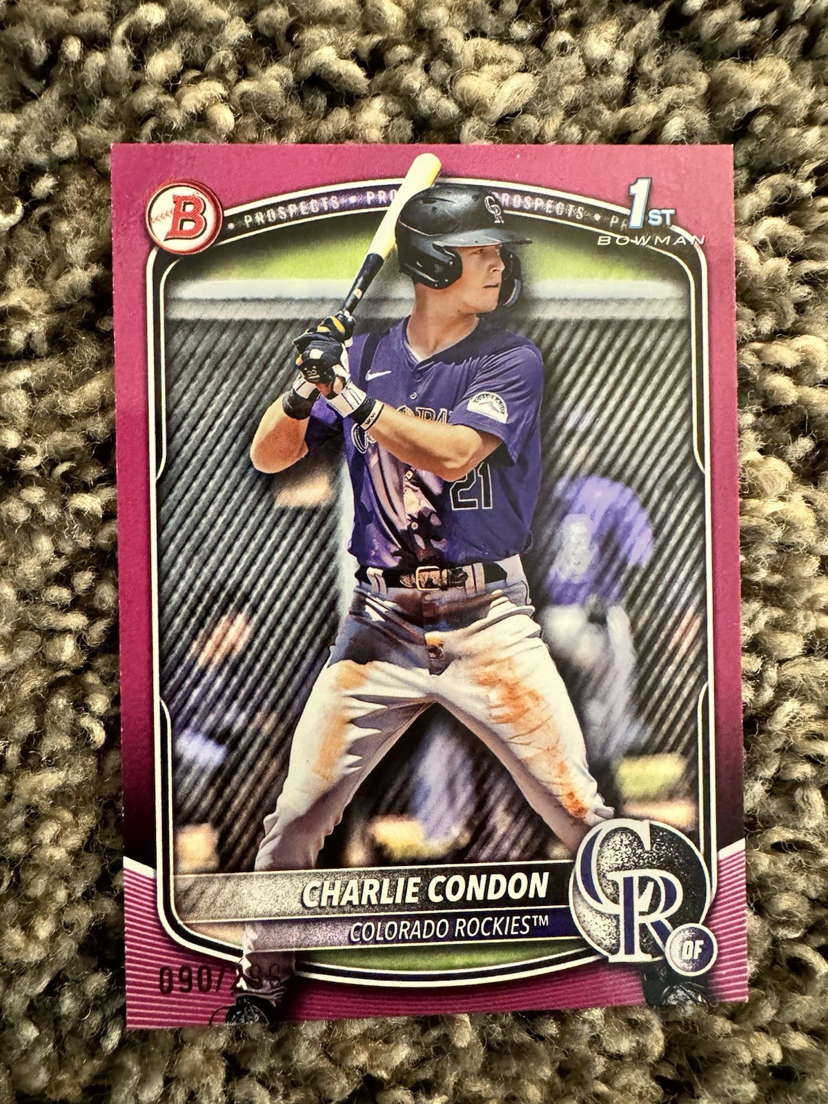2025 Bowman - Prospects Charlie Condon #BP-75 Fuchsia /299 (RC)